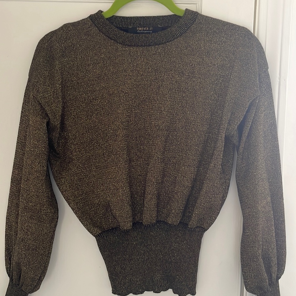 Forever 21 gold sweater